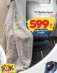 TV BATTANİYESİ 120X170 CM GRİ TV BATTANİYESİ 120X170 CM GRİ